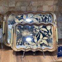 Plateau miroir en bois