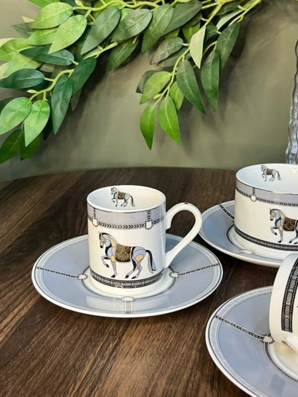 Tasse a café Hermès  gris