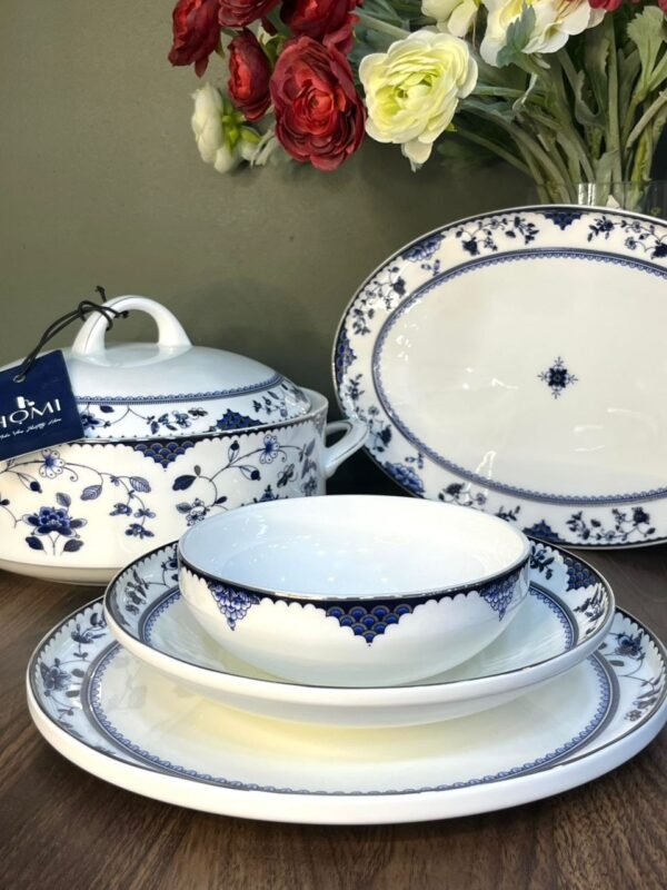 6012587849854684019 Service de table Mosaïque bleu