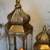 Lanterne Arabesque en doré 2 pcs