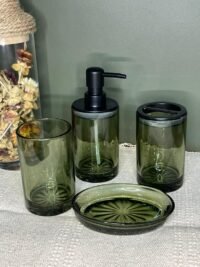 Set salle de bain en ver vert
