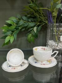 Tasse a café 24 pcs a fleuri