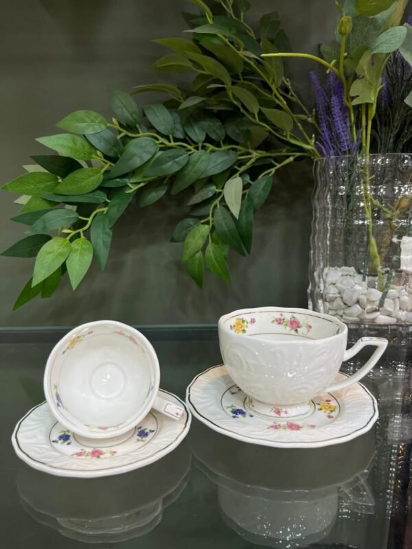 Tasse a café 24 pcs a fleuri