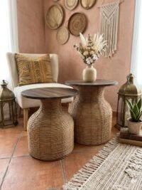 Duo de table en osier