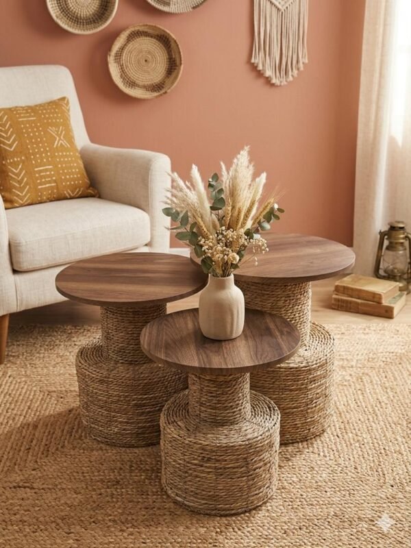 Image 6 Trio de Table Scandinave en helfa